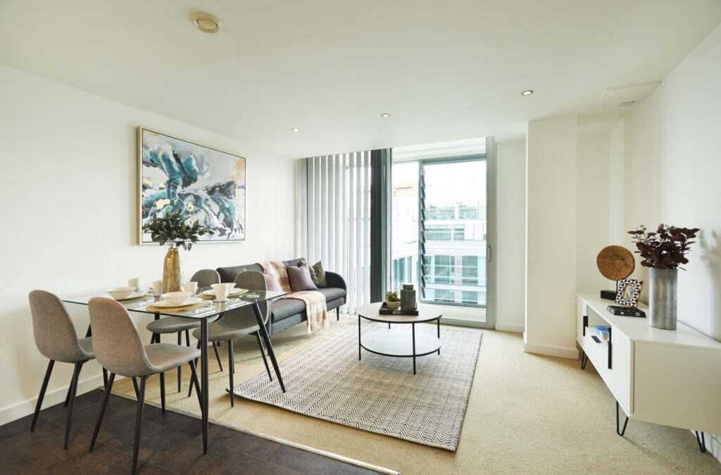 2 bedroom lounge example velocity village