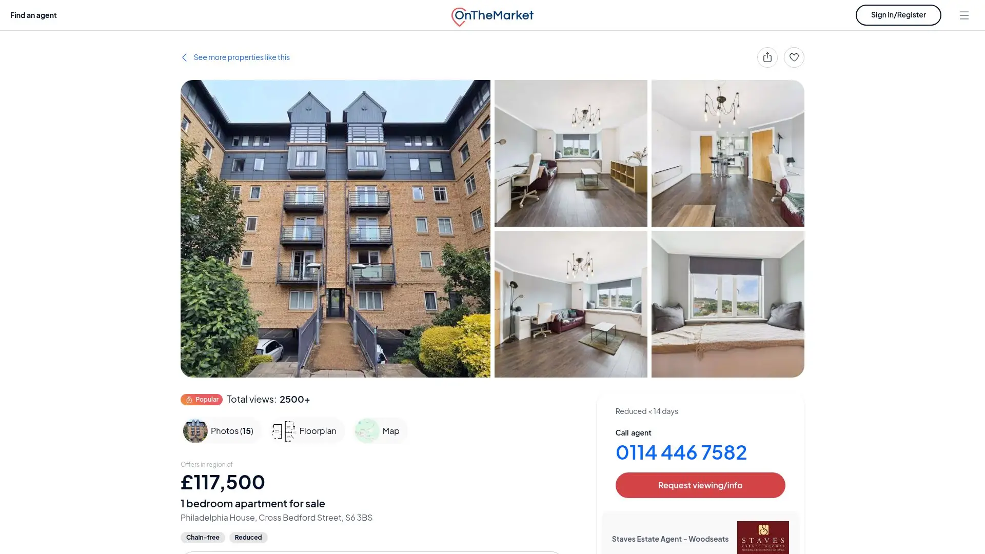 7 Best 1 Bed Flat In Sheffield Options To Check Out In 2025 - Philadelphia House, Cross Bedford Street, S6 – Chain-Free Investment