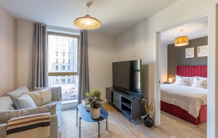 Kangaroo Works, 1 bed apt living room