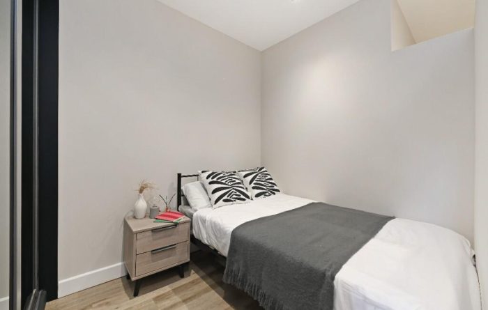 Studio, Huttons building, bedroom