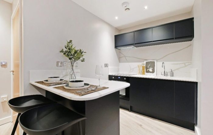 West one, studio, kitchen