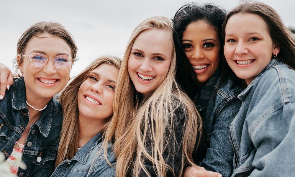 happy female sheffield students