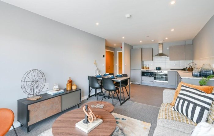 the ironworks kitchen lounge 2 bed b